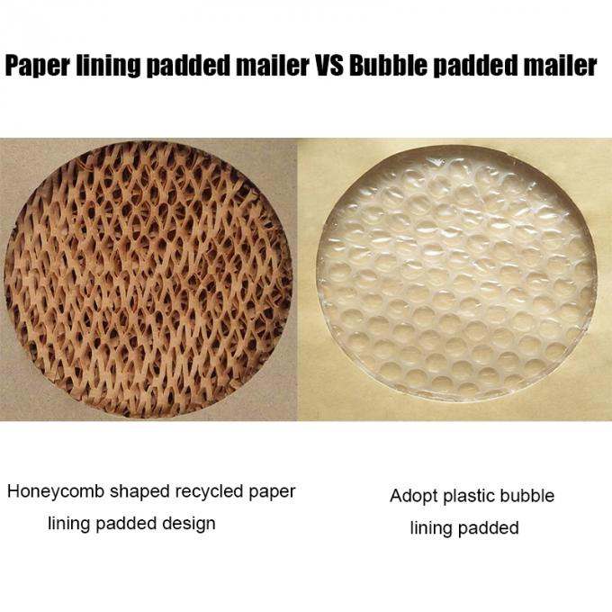 十分にBiodegradable&Compostableの封筒の蜜蜂の巣のペーパー ライニングのパッドを入れられた郵便利用者