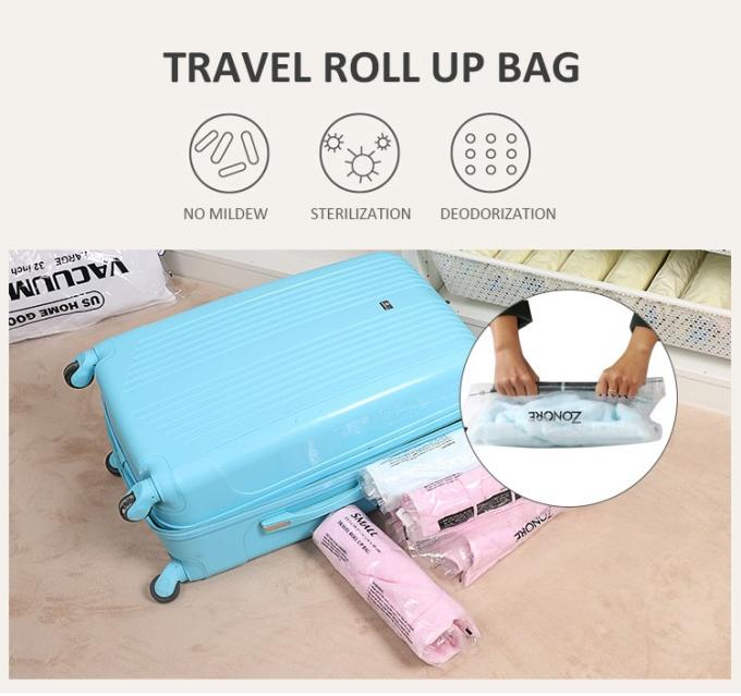 手圧 旅行 掃除 収納 バッグ ロールアップ 掃除 スペース バッグ 0