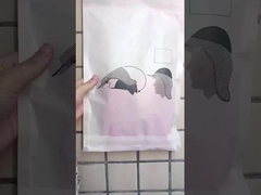 梱包と買い物用のハンドル付きのガラス紙封筒