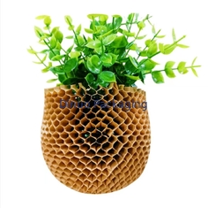 ガラス ビンの化粧品の包装のためのDegradable蜜蜂の巣の包装紙の網の袖