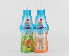 注文の印刷されたDoypack袋の飲料のびんは口の袋の上のノズルのアルミ ホイルの立場を形づけた