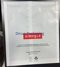 ロゴ付きの100%生分解性サイドガセットカスタム紙袋（衣料品用）