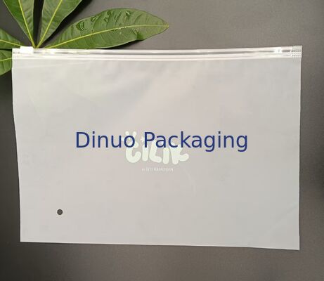 環境に優しい食品安全な再利用可能なCPEつや消しジッパーポーチ衣類書類用収納