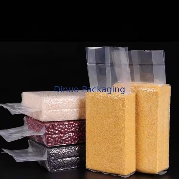 カスタマイズされた透明真空袋 食品産業用用 穀物印刷回利用可能なオフセット表面