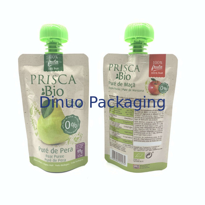 有機性フルーツのピューレの圧搾のベビーフードの口の袋再使用可能なジュースの飲料のDoypack袋