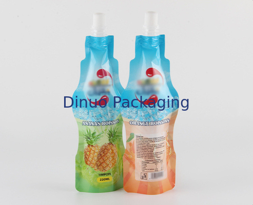 注文の印刷されたDoypack袋の飲料のびんは口の袋の上のノズルのアルミ ホイルの立場を形づけた