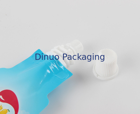 注文の印刷されたDoypack袋の飲料のびんは口の袋の上のノズルのアルミ ホイルの立場を形づけた