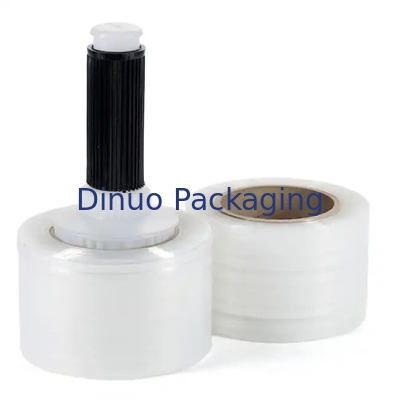 LLDPE レッド ストレッチ・アンド・シュリンク・フィルム 0.012mm プラスチックハンドルで設計