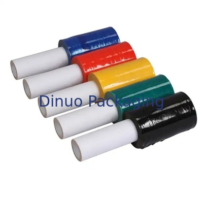 LLDPE レッド ストレッチ・アンド・シュリンク・フィルム 0.012mm プラスチックハンドルで設計