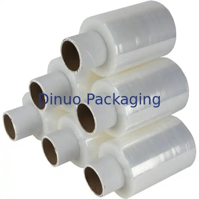 LLDPE レッド ストレッチ・アンド・シュリンク・フィルム 0.012mm プラスチックハンドルで設計