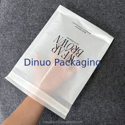 食品半透明生分解性ワックスペーパーバッグ、粘着ストリップ付きガセットグラス紙封筒