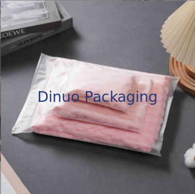 プリントされたロゴとカスタムセルフシール CPEジッパーバッグ フロストプラスチックジッパーロックバッグ