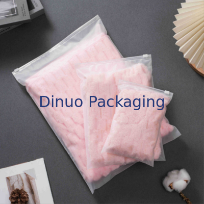 プリントされたロゴとカスタムセルフシール CPEジッパーバッグ フロストプラスチックジッパーロックバッグ