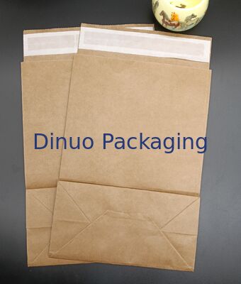Virgin Pulp Natural Brown Side Gusset Kraft Paper Bag For Gift Packaging