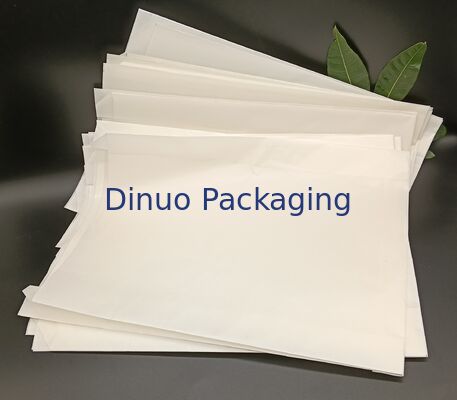 Sharp-Bottom White Glassine Paper Bags Eco-Friendly Greaseproof Packaging For Dry Foods And Crafts