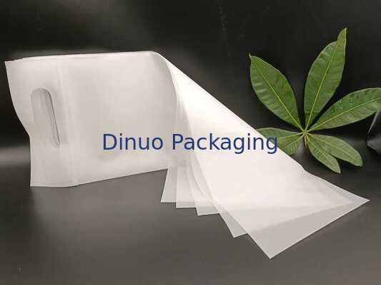 食品や小物のための防湿性と耐久性のあるつや消しCPE再封可能ジッパーバッグ（ハンドル付き）