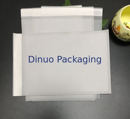 コンポスタブル ガラス製紙袋 三面シール セルフシール 油性 耐熱 工芸品 小物用