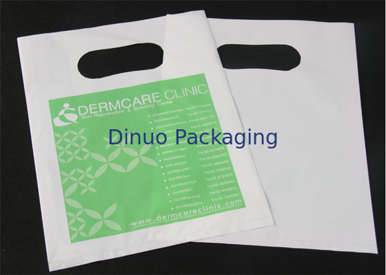 320*400mmのハンドル、プラスチック買い物袋の習慣のロゴが付いているプラスチック多パック袋