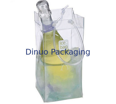 習慣ポリ塩化ビニールの包装袋、ワインのパッキングのための明確なプラスチック クーラーのアイス パック