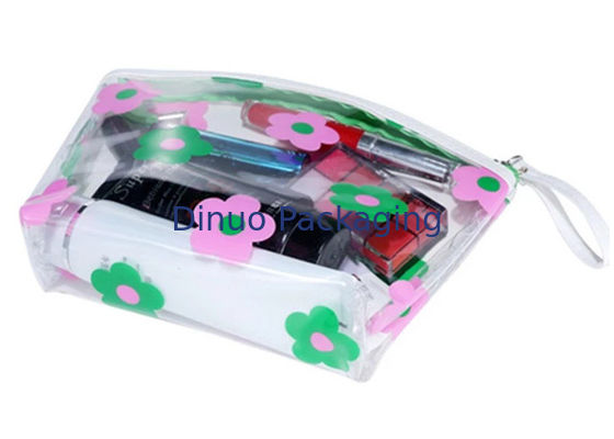 カラフル習慣によって印刷されるポリ塩化ビニールのジッパー袋、化粧品の包装旅行袋