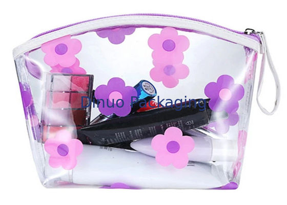 カラフル習慣によって印刷されるポリ塩化ビニールのジッパー袋、化粧品の包装旅行袋