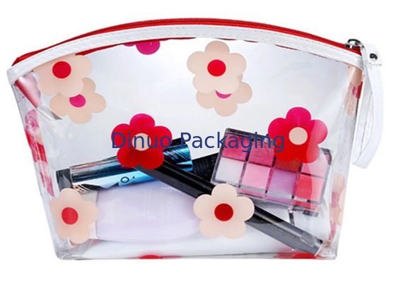 カラフル習慣によって印刷されるポリ塩化ビニールのジッパー袋、化粧品の包装旅行袋