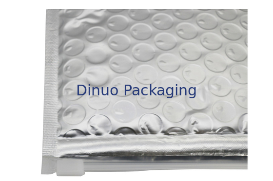 Fleixbleの包装のジッパーのプラスチック・バッグ、銀製のマットAluminunホイルの泡ジッパーの封筒