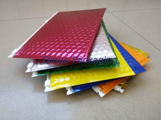 フル カラーの金属ホイルはジッパーのプラスチック・バッグを包む泡ジッパー ロック袋の化粧品にパッドを入れました