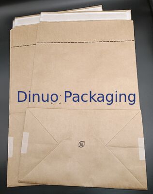 オーダーメイドサイズ セルフアデッシブ ブラウン クラフト紙 スクエアボトムバッグ プレゼント用 環境に優しいリサイクル可能パッケージ 文書 工芸品