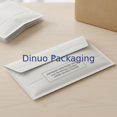 軽量紙製クッション封筒 白 高い引き裂き強度 耐久性のある封筒 発送・メール・梱包に最適